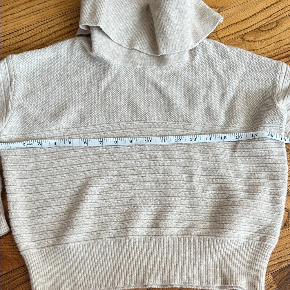 Cozy Cream Turtleneck Ribbed Knit Sweater